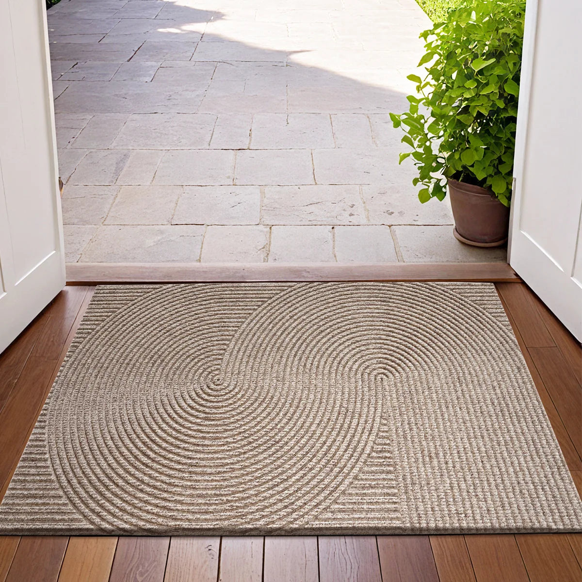 3D Groove Polyester Doormat