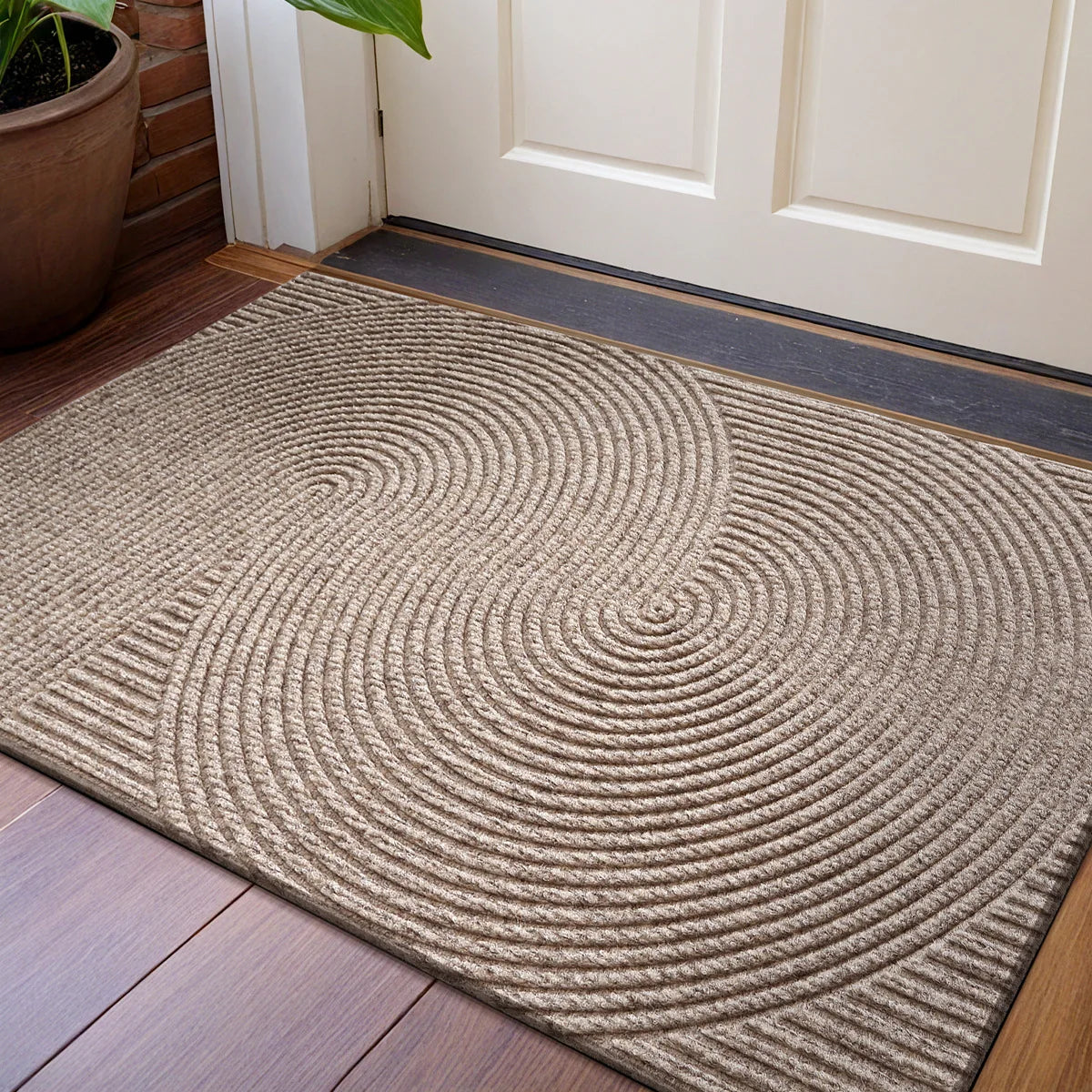 3D Groove Polyester Doormat