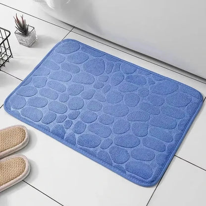 Pebble Embossed Memory Foam Bath Mat