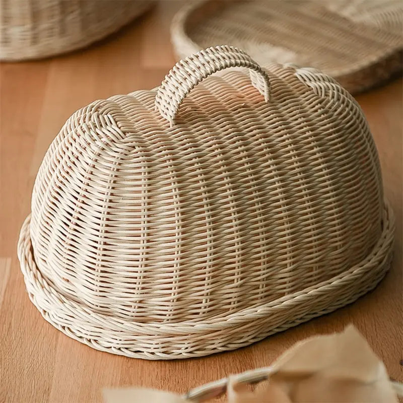 Woven Rattan Bread Cloche