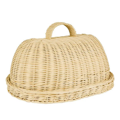 Woven Rattan Bread Cloche
